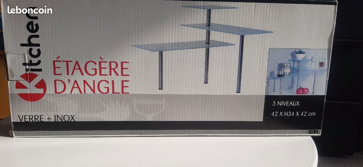 Etagère d'angle à poser sur plan de travail (image 1)