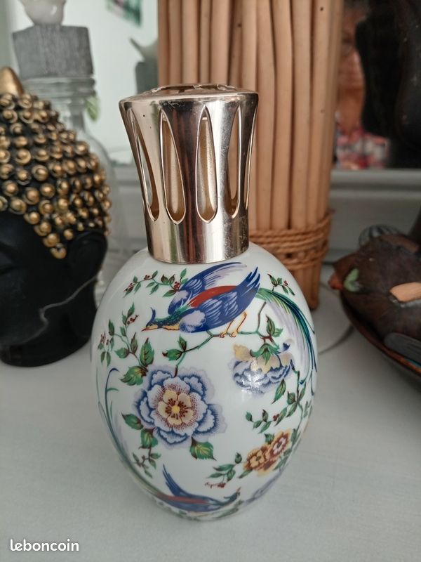 rare magnifique ancienne lampe berger faïence émaux de Longwy très bon état | eBay