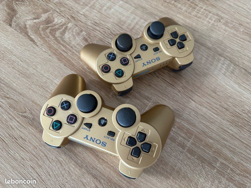 Lot De 2 Manettes DualShock PS3 Officielles Sony – Pour Pièces Détachées Ou Réparation, Ne Fonctionnent Pas, Couleur Noire.