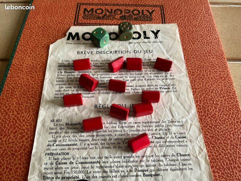 Monopoly ancien vintage - Edition française MIRO - Complet - Collection