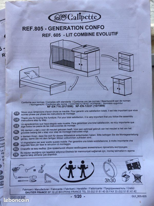Lit combiné évolutif (image 1)