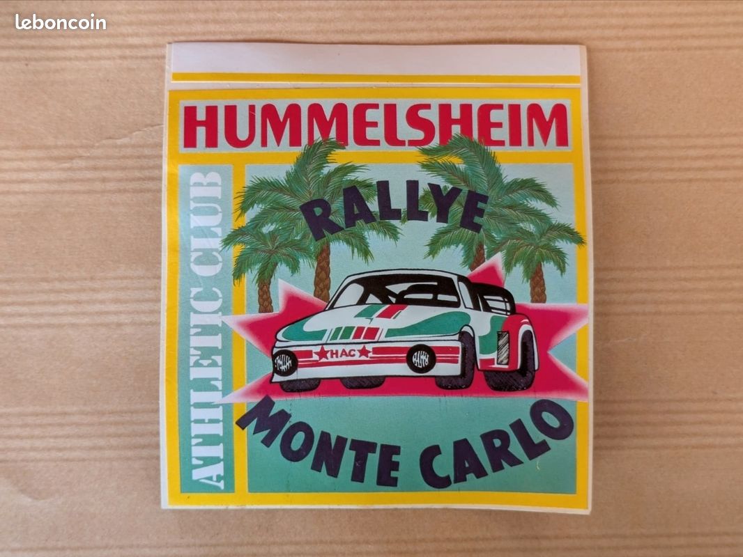 Adhésif Sticker Vintage - Monaco 1972 (occasion, Bien Conservé)