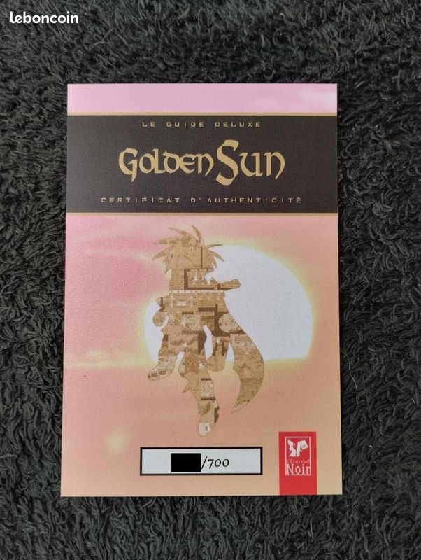 Set Golden Sun Deluxe GBA - Guide Complet + Guide Méridien + Artprint - Neuf Sous Cellophane