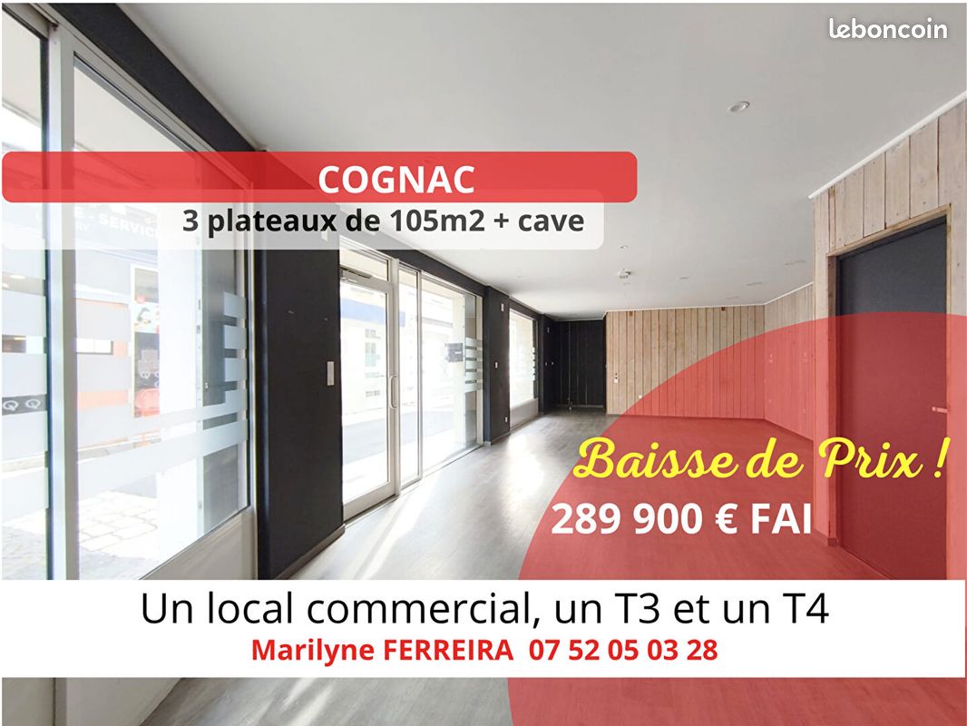 Immeuble 10 pièces 226 m² · à Cognac · 226 m² · 289 900 €