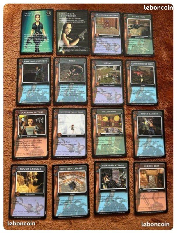 Jeu De Cartes Tomb Raider - Version Cartes - Très Bon état - Collection - Jeu De Société