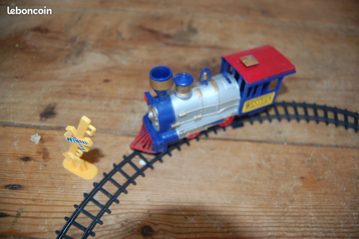 Train Miniature électrique Royal Blue - Jouet Vintage - Occasion - Fabriqué En France