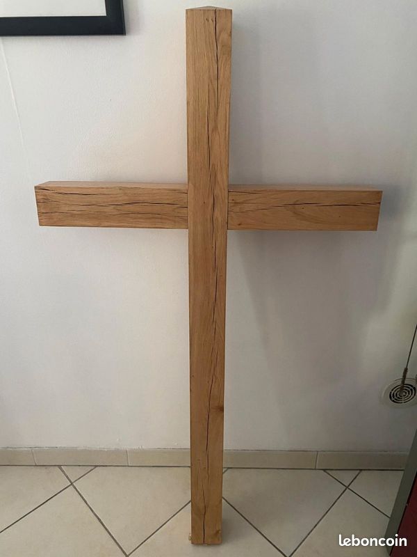 Calvaire en bois (chêne massif) - fait main (image 4)