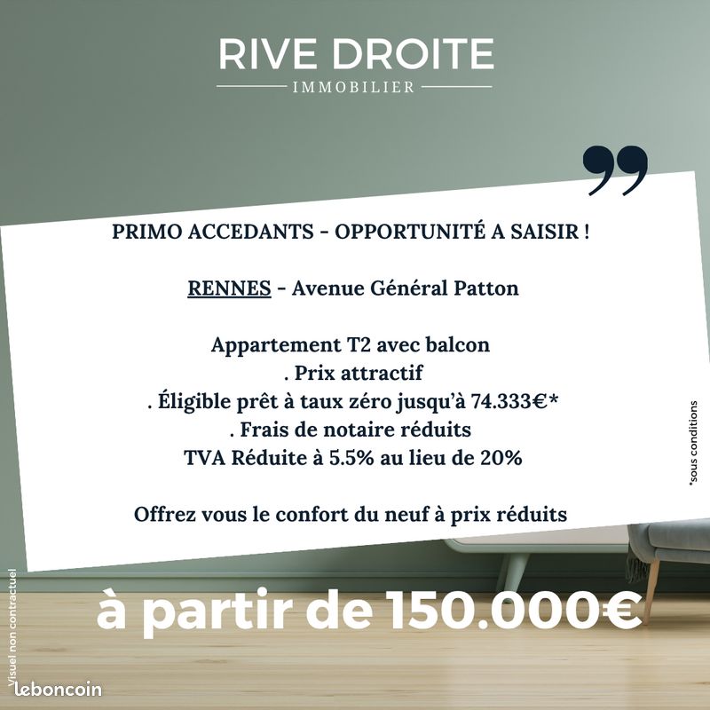 Appartement 2 pièces 41 m² · à Rennes · 41 m² · 150 000 €