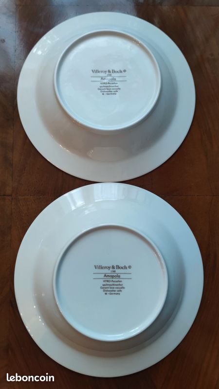 2 petites assiettes creuses Amapola Villeroy & Boch Porcelaine (image 4)