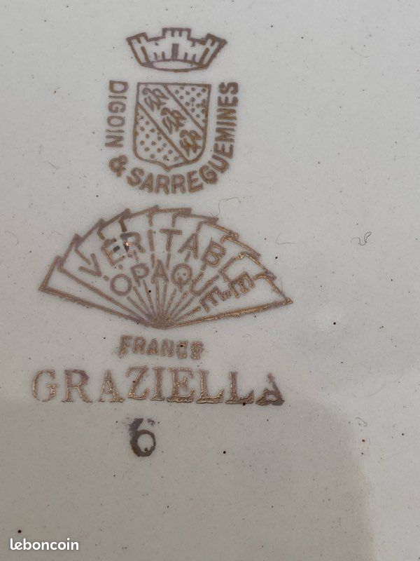 Assiette Digoin et Sarreguemines (image 3)