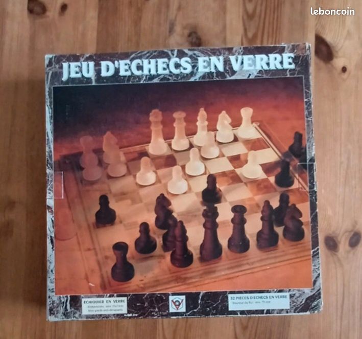 Jeu d'échecs en verre Cabajou (image 1)