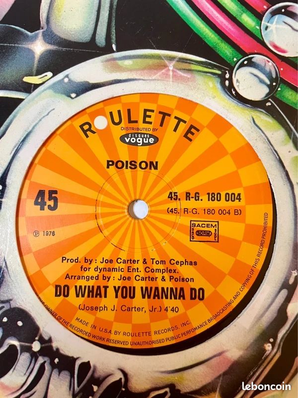 Disque vinyle maxi 45t Stratavarious Featuring Lady Poison I Got Your Love Do What You Wanna Do (image 2)