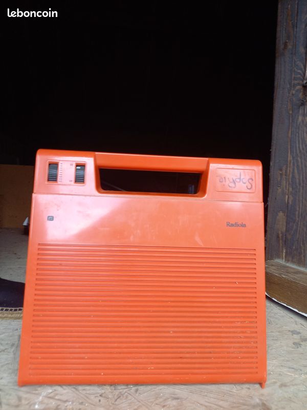 Tourne disque orange annees 70 radiola (image 2)