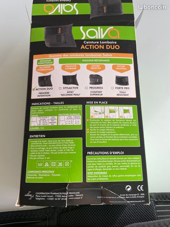 Ceinture de soutien lombaire Salva Action Duo Matériel médical