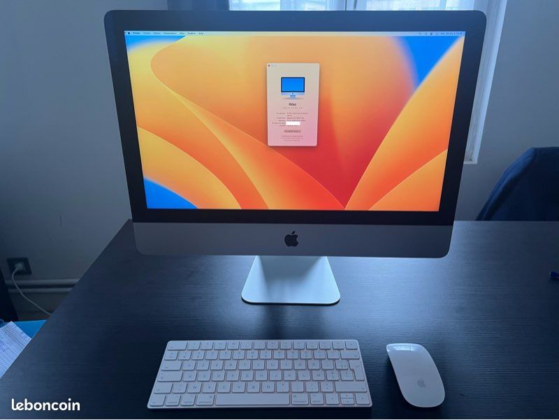 IMac Retina 4K 21.5" 2017 - Core I5 3.0 GHz - 16 Go RAM - SSD 250 Go