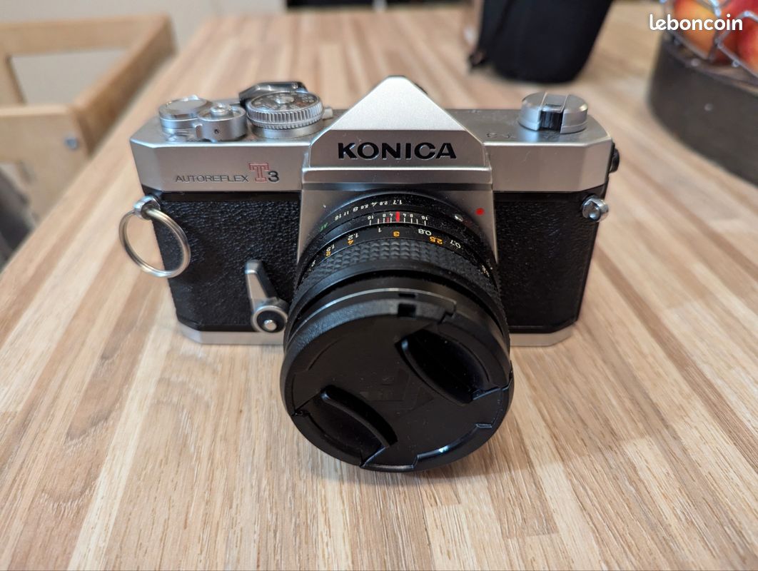 Konica Autoreflex T3 Avec Objectif Hexanon 50 Mm F1.7 – Appareil Photo Argentique Testé – Japon