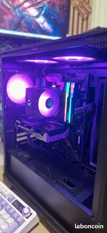 PC Gamer Neuf - Ryzen 5 5600X + RTX 5060 8Go - Full RGB Premium (image 4)