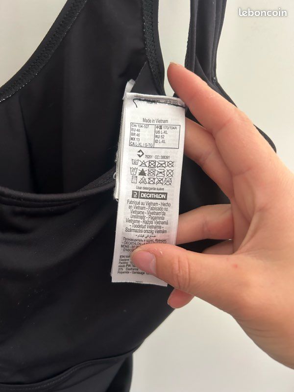 Maillot de bain une pièce nabaiji pour femme taille 40/L/42/XL (image 2)