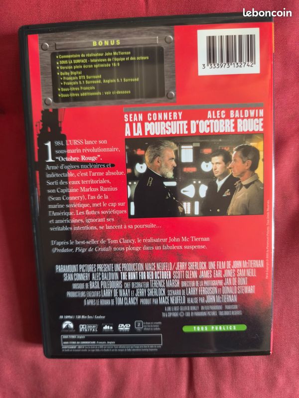A la Poursuite d'Octobre Rouge Edition Collector DVD (image 2)