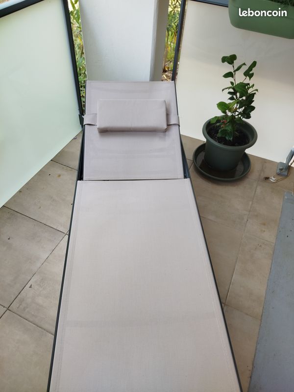 Chaise longue transat bain de soleil (image 1)