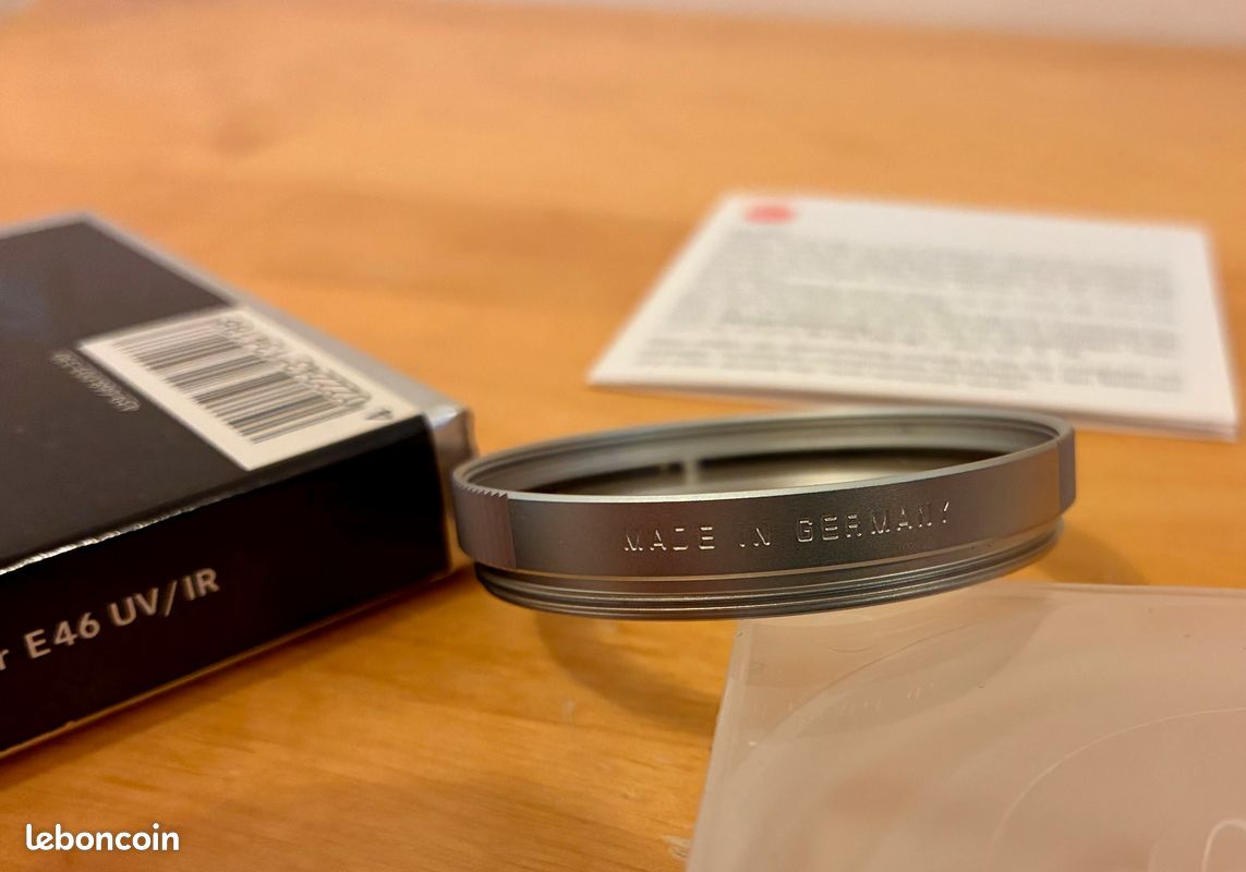Filtre UV Leica E41 41mm Argent – 13205 Pour M35/f1.4 – Avec étui D'origine
