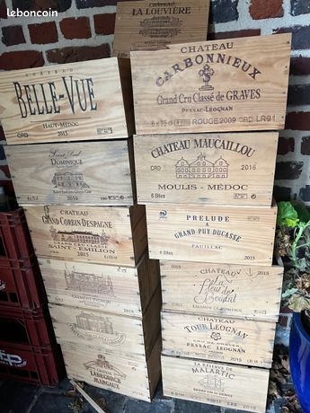 Ancienne Estampe De Façade – Caisse à Vin Décorative (Divers)