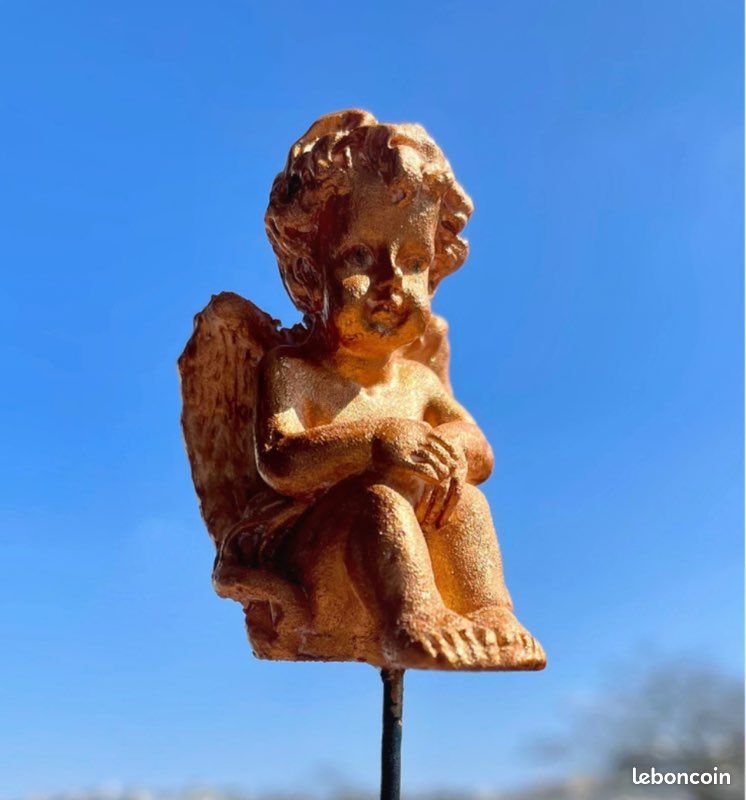 Petite Figurine D’ange – Statuette De Décoration D’occasion – Style Vintage Sans Marque