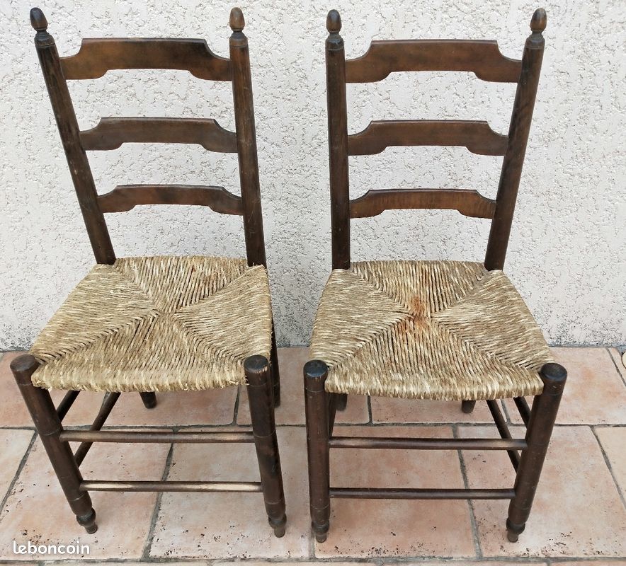 2 chaises paillées (image 3)