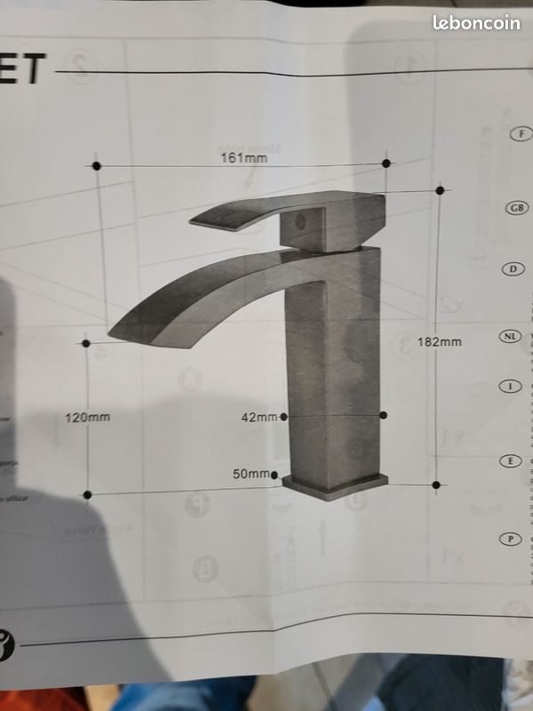 Mitigeur de lavabo allibert (image 3)