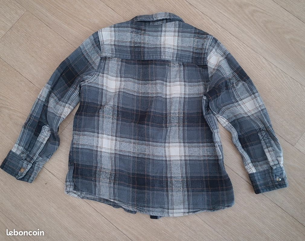 Chemise garçon 7 ans en coton marque verbaudet (image 2)