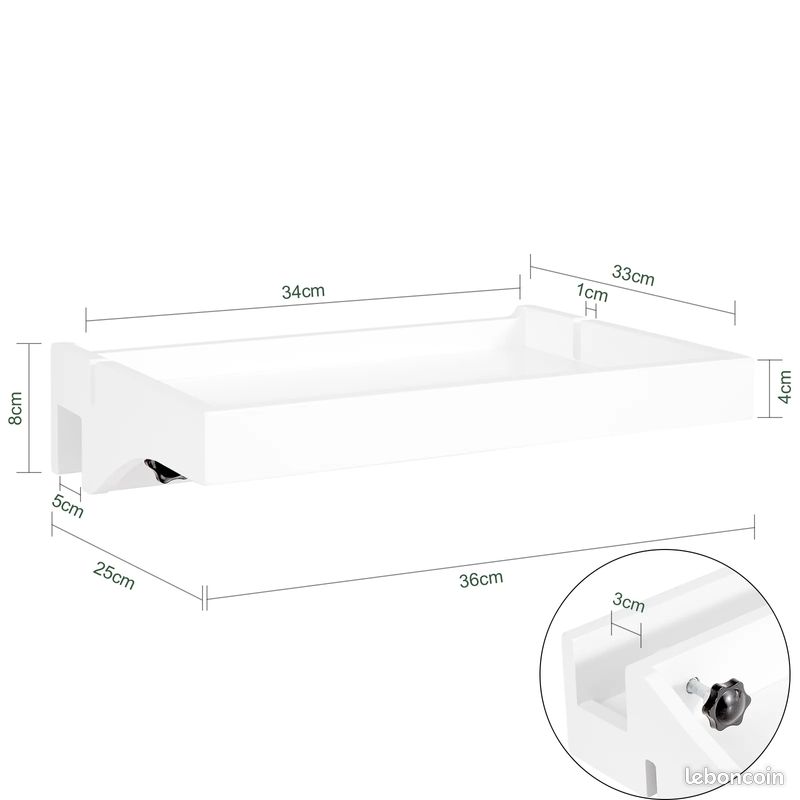 Lit Mezzanine Modulable accès escalier Espace Loggia (matelas 120 cm inclus) (image 12)