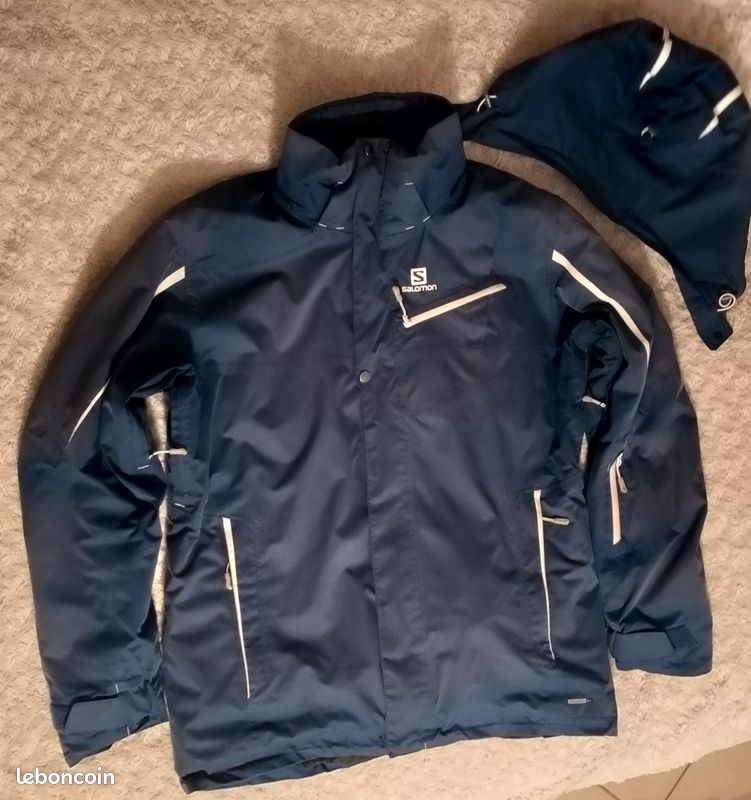 Veste Ski SALOMON ALFA BLEU Taille L Sport Plein air
