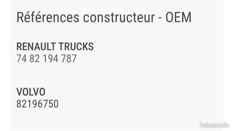 Disques Plaquettes Renault Volvo (image 3)
