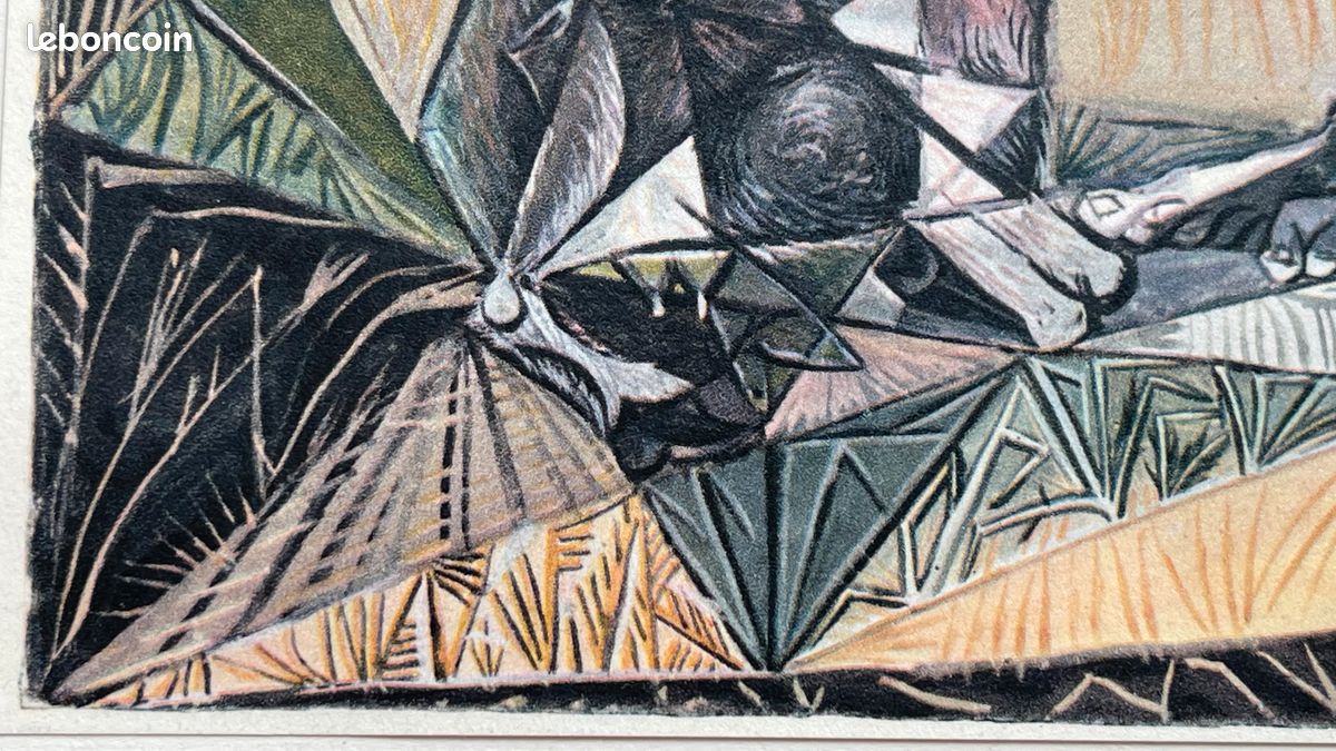 Lithographie Originale Pablo Picasso – Faune Et Centaure – 1956 – Signée – Édition Limitée