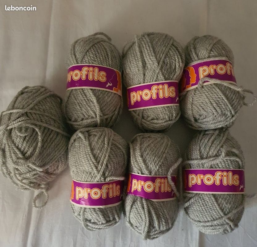 Lot De 11 Pelotes De Laine PHILDAR PARTNER 6 ARMY - Couleur Kaki - Acrylique/laine/polyamide - Neuves