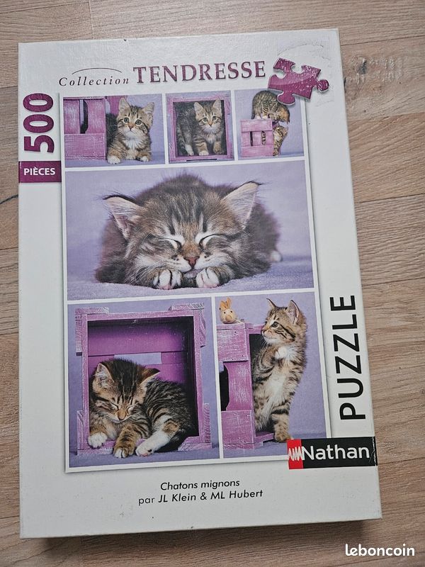 Puzzle 500 pièces Nathan Chatons mignons (image 1)