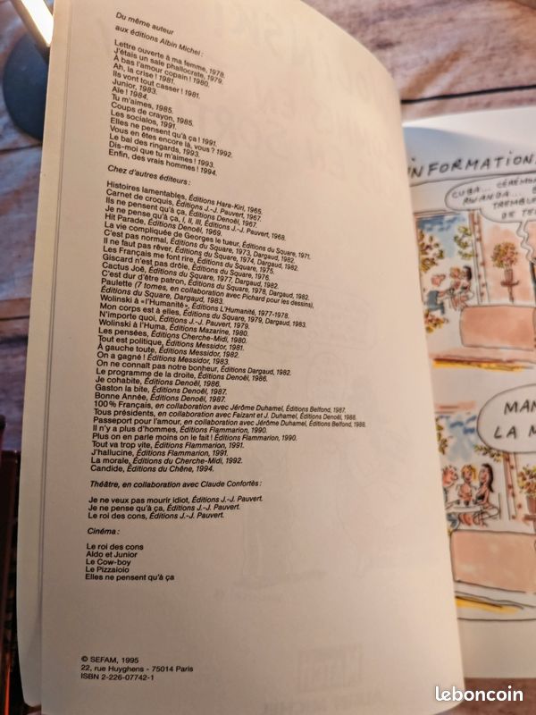 BD en souple, Nous sommes en train de nous en sortir, Wolinski (image 3)