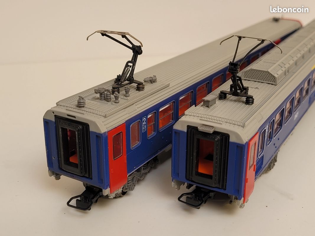 Train wagon N°8622 automotrice Z2 Jouef Ho (image 10)