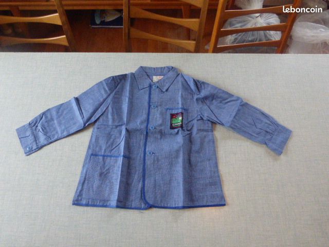 Rare Chemisier Jean épais Années 70 | Neuf 7 Ans | Made in France (image 6)