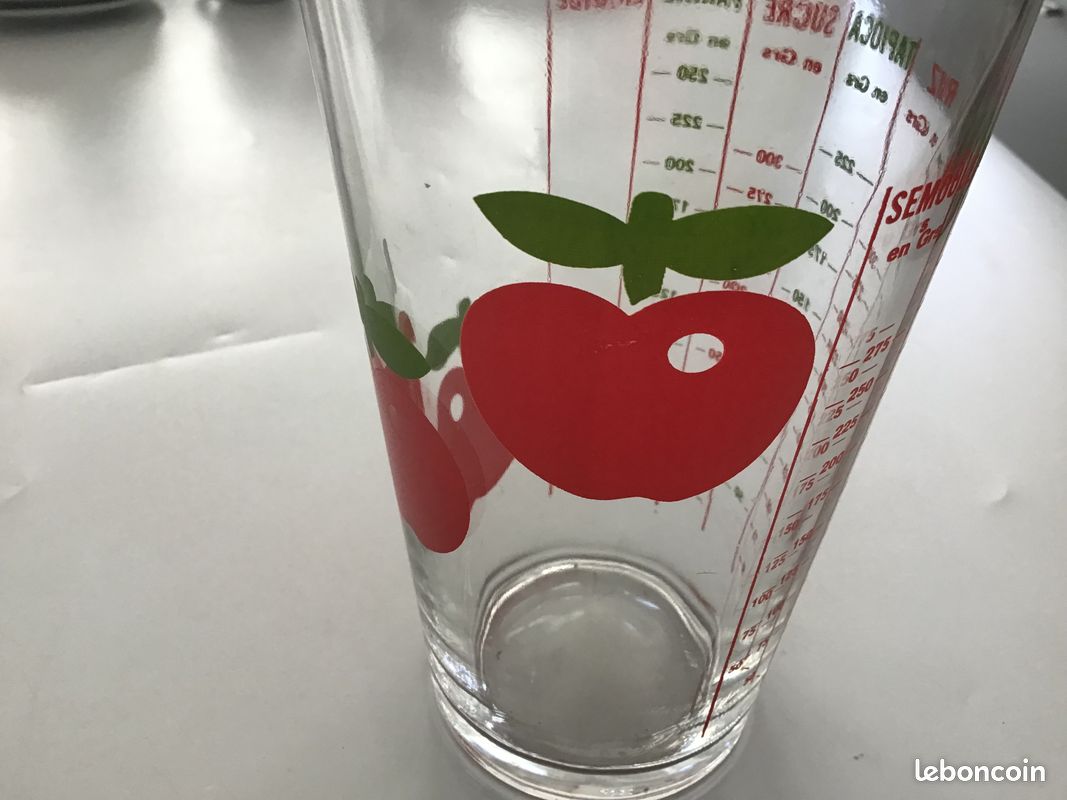 Verre doseur vintage Henkel Pomme (image 2)