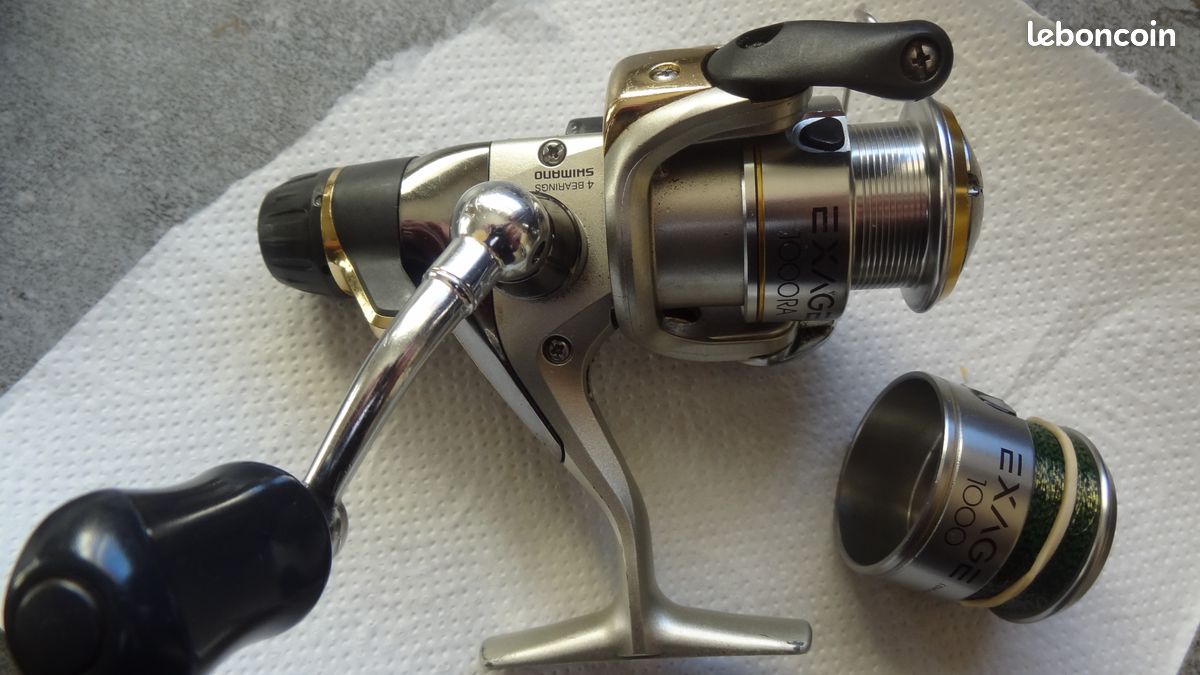 Moulinet Shimano 19 FX 1000 - Pré-bobiné Nylon N°2 - Prêt à Pêcher