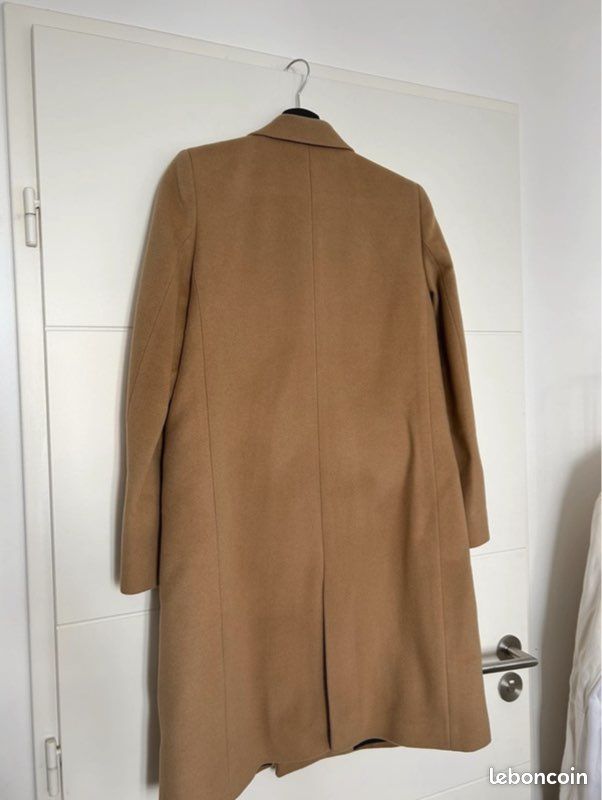 Manteau camel/beige femme en laine The Kooples Vêtements
