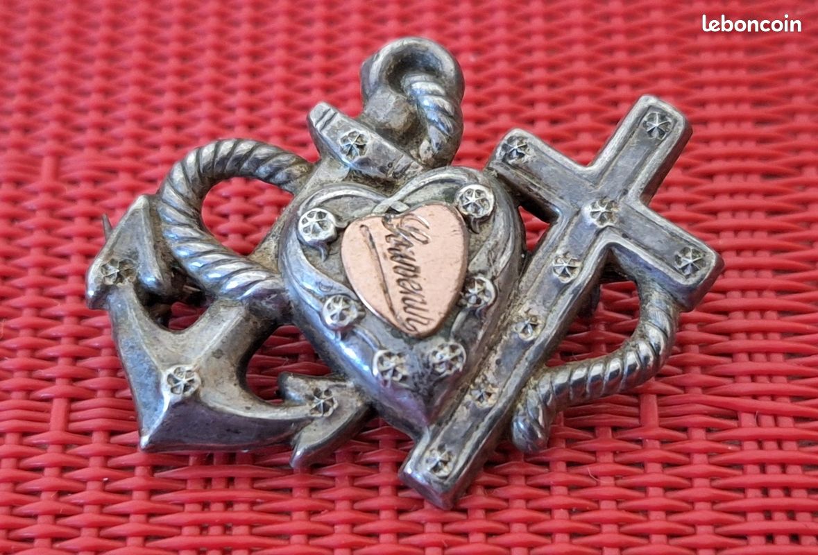 Broche francés antguo pntado a mano - Etsy Méxco