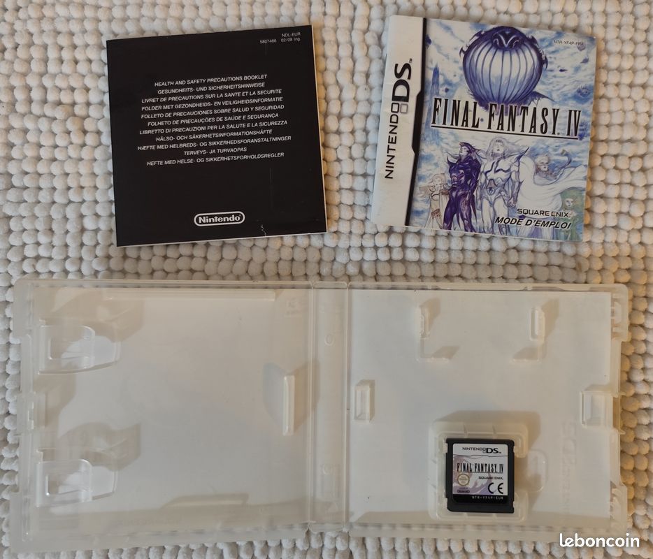 Jeu Final Fantasy IV (4) Pour Nintendo DS - Cartouche Et Notice, En Bon état