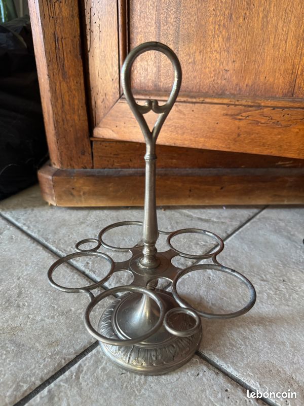 Huilier vinaigrier / Serviteur de table vintage complet 5 pièces (image 3)