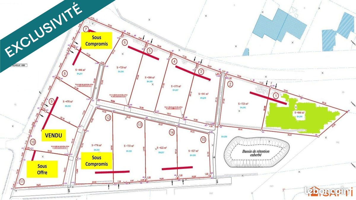 Terrain 866 m² · à Le Puy-en-Velay · 866 m² · 75 900 €