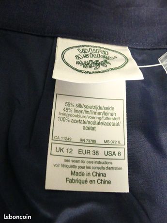 Jupe Laura Ashley - Taille 38, Soie Ivoire, Longueur Genou, Neuf Avec étiquettes