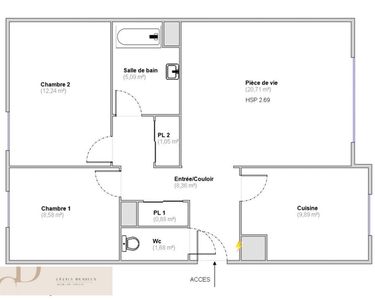 Appartement 245 000 € - 68 m²