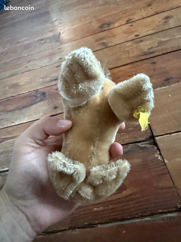 Peluche rigide très ancienne Morse Paddy Steiff 14cm collection vintage (image 7)