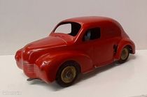Camion De Pompiers Miniature CIJ En Tôle - Renault, Mécanique Fonctionnelle, Made In France (état Correct)